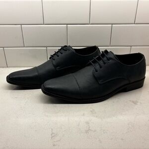 NEW: Classic Black Leather Men's Dress Shoes - Size 7